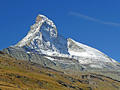 The north face of the Matterhorn and the Matterhorn Glacier