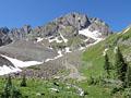 Looking up at Mt. Sneffels (14,150-ft.)