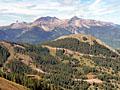 View of the Lizardhead Wilderness area to the west