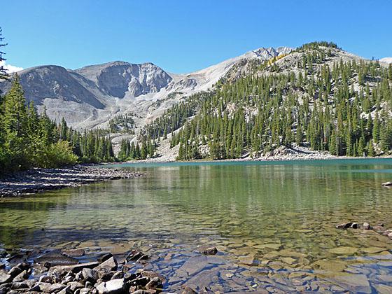 Mt Sopris from lower Thomas Lake