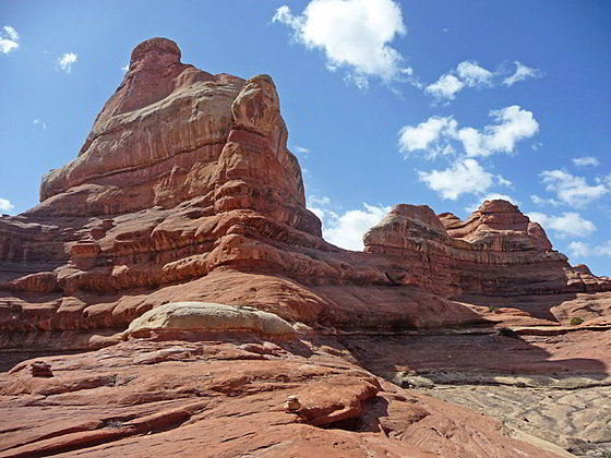 View down Lost Canyon on a clear day 