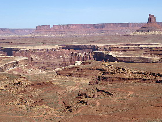 View to the north along the Hogback