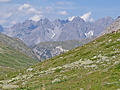 Peaks rising to the west
